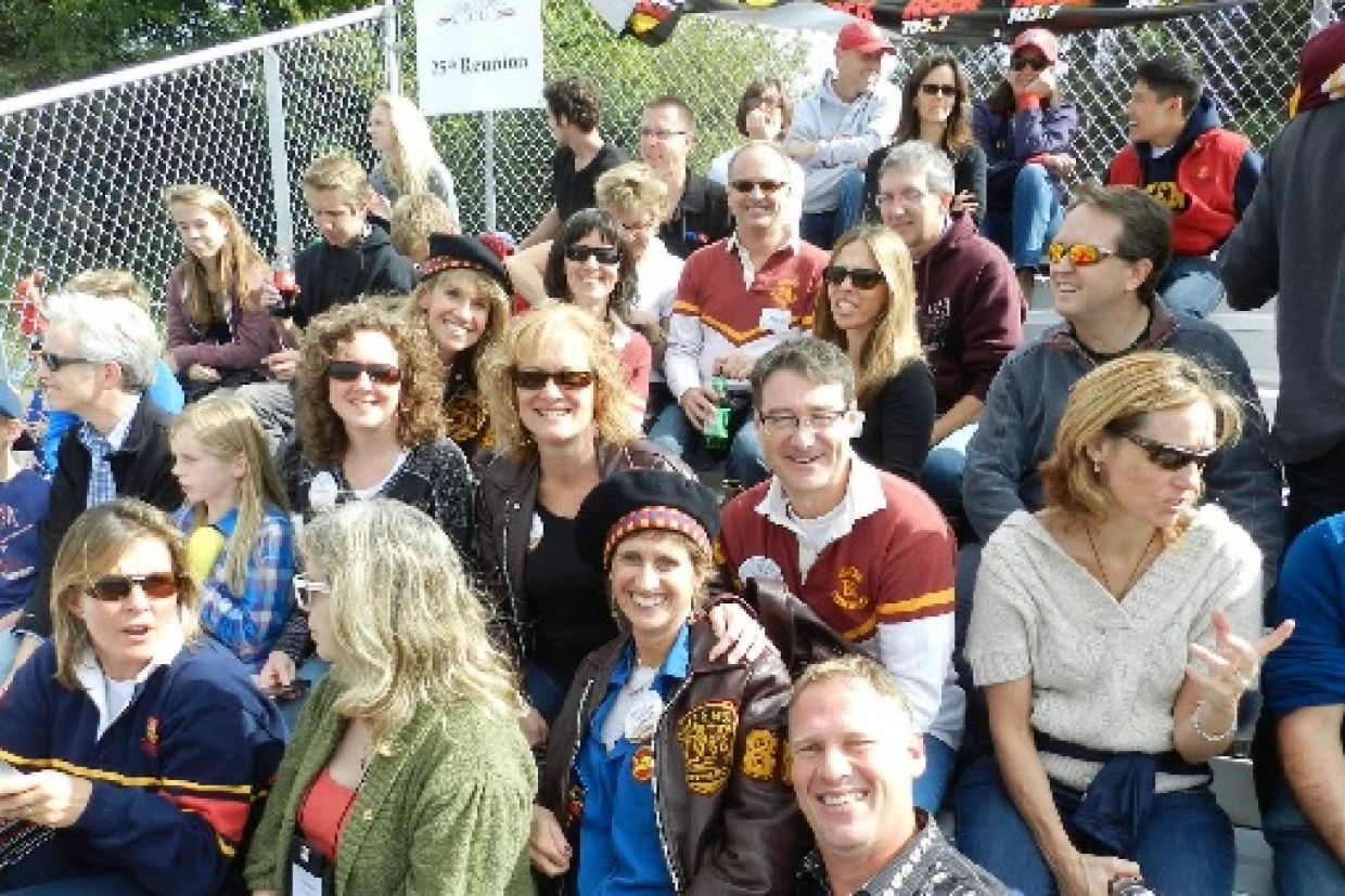 Class of Commerce 1988 at football game