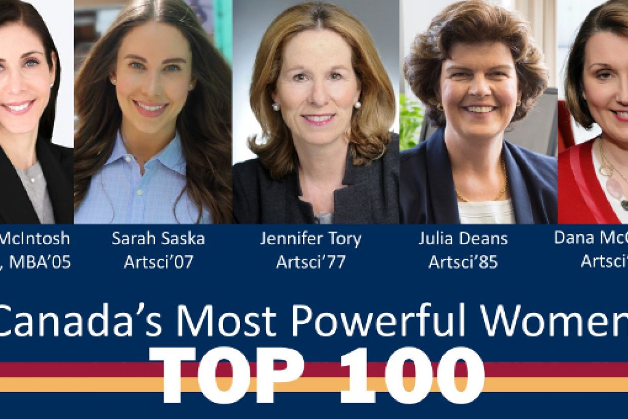 Queen's Alumni on Canada's 100 Most Powerful Women List