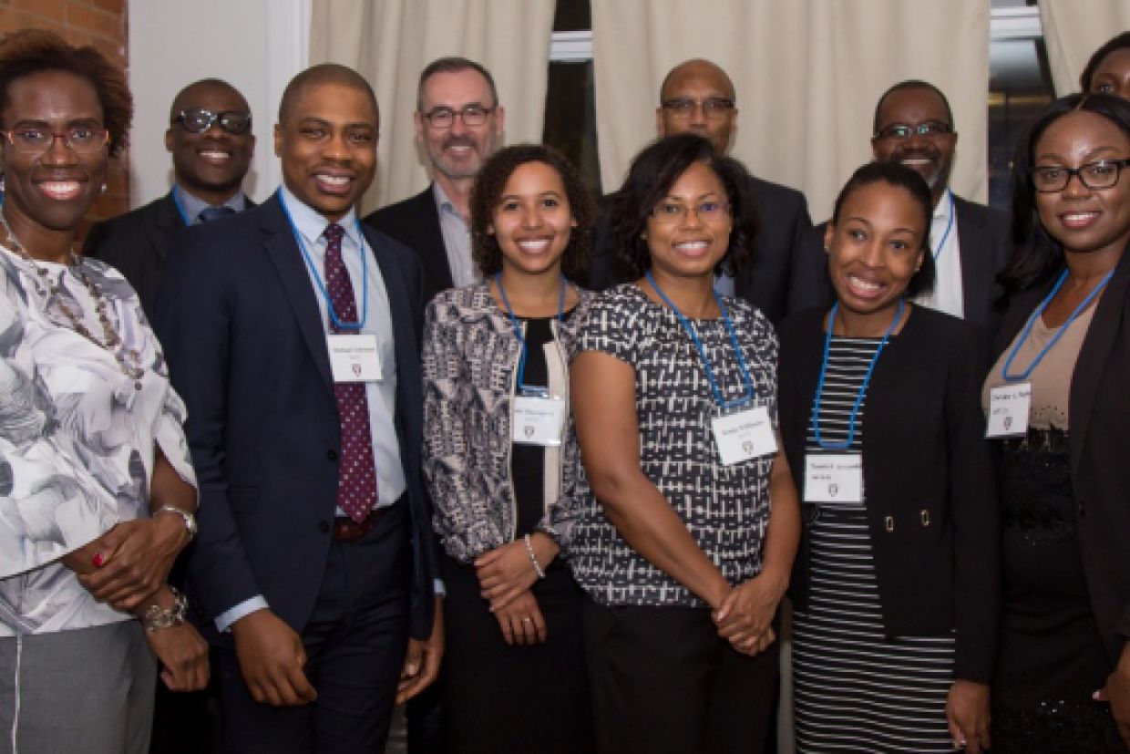 Group photo of Black Law Students' Association Toronto event