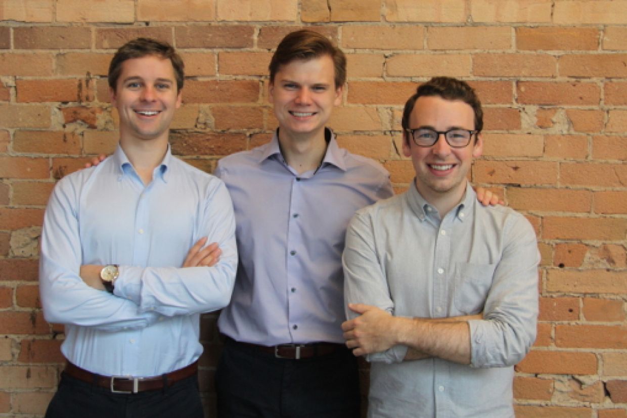 CleanSlate founders Taylor Mann, Scott Mason, Oleg Baranov