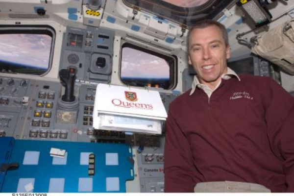 Dr. Andrew Feustel in space 