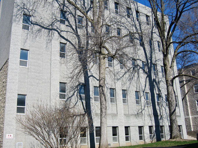 [photo of Fleming Hall, Stewart-Pollock Wing]