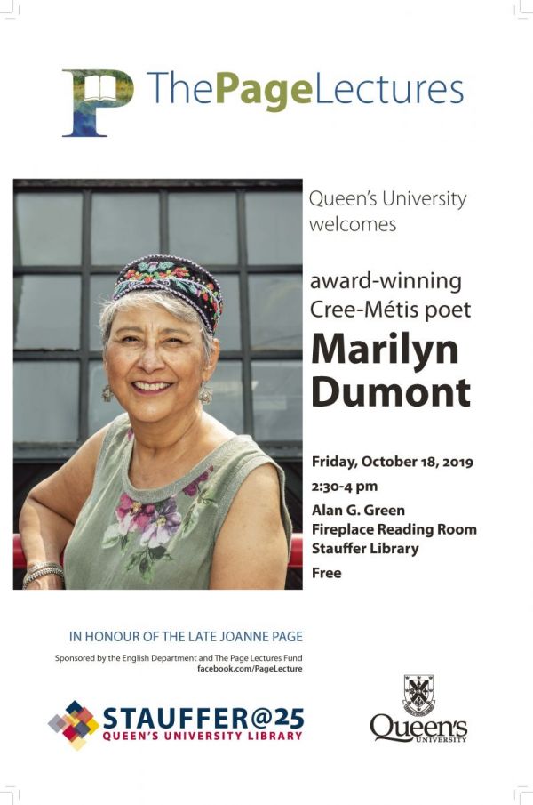 The Page Lectures: Marilyn Dumont
