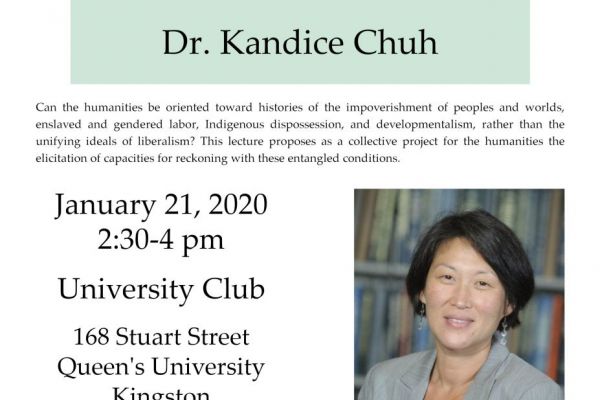 A Sister Sophie Lecture: Dr. Kandice Chuh