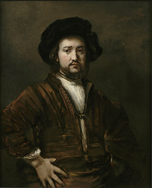 [Rembrandt - Man with arms Akimbo]