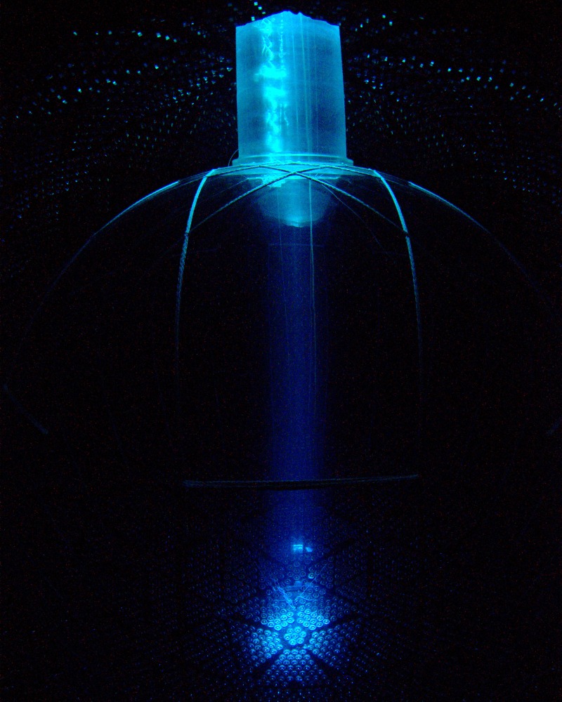 [Photo of the SNO+ neutrino detector]