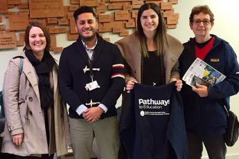 Athletics and Recreation and its student-led Varsity Leadership Council are partnering with Pathways to Education to create mentorship and educational opportunities for local high school students.
