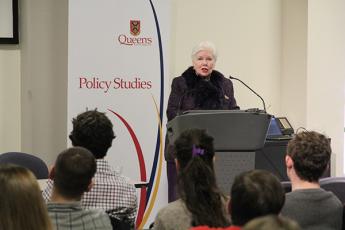 The Honourable Elizabeth Dowdeswell, the Lieutenant Governor of Ontario, delivered the Donald Gow Memorial Lecture to students, faculty, and staff.