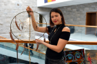 Jaylene Cardinal was one of the Indigenous artists who visited campus as part of Indigenous Awareness Week. (University Communications)