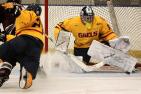 [Gaels goalie makes a save against Gee-Gees]