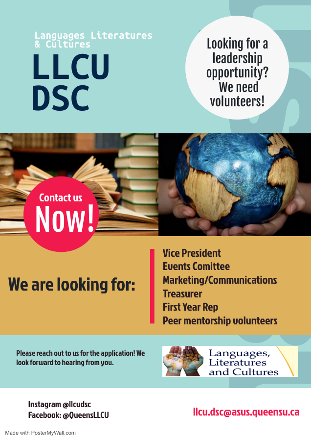 DSC Co- Chair hiring poster