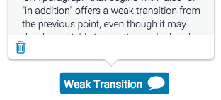 "Example of QuickMark weak transition"