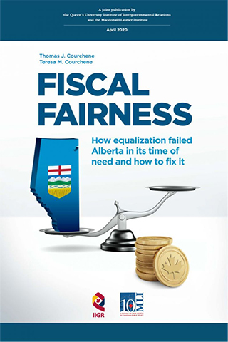Book cover - Fiscal Fairness - How equalization failed Alberta in its time of need and how to fix it