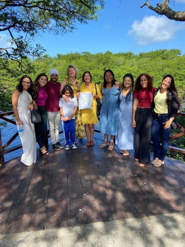 A group photo of the professors and students