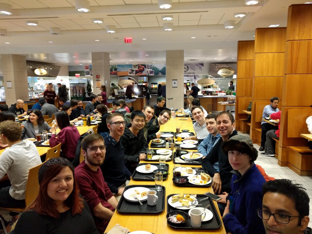 The 2019 QHEAT group at a lunch meeting.