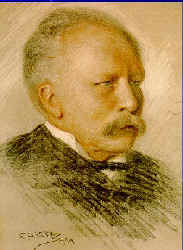 William Bateson (1861-1925). Original portrait held at the John Innes Centre, Norwich.