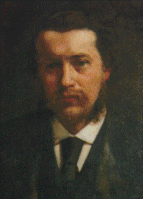 George Romanes. Painting commissioned by his mother as a wedding present for his wife. 1879. 