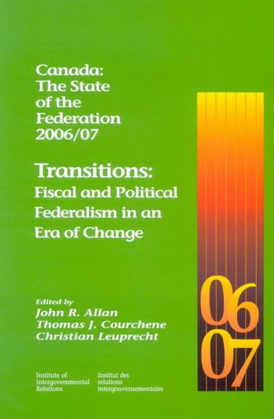 Canada: The State of the Federation 2006/07 cover image