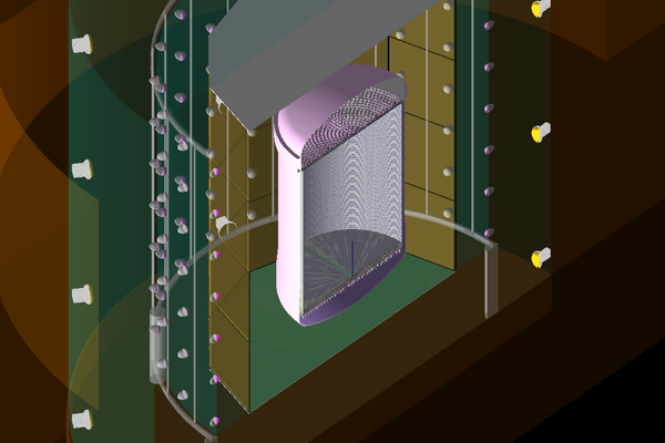 A simulated concept of the XLZD detector