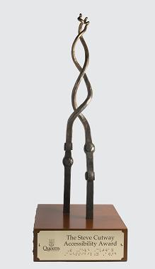 photograph of the Steve Cutway Accessibility Award statue