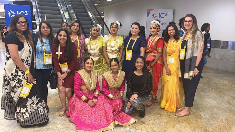 International Students at a recruitment event