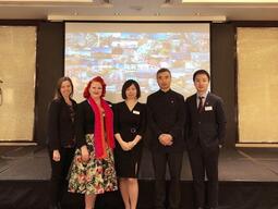 QUeen's employees at a recrutiment event 