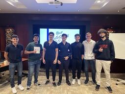 Students at a recruitment event