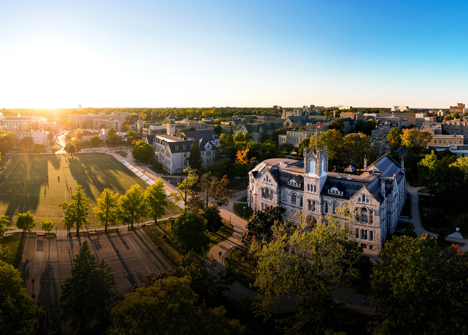 Queens university golden hour banner 