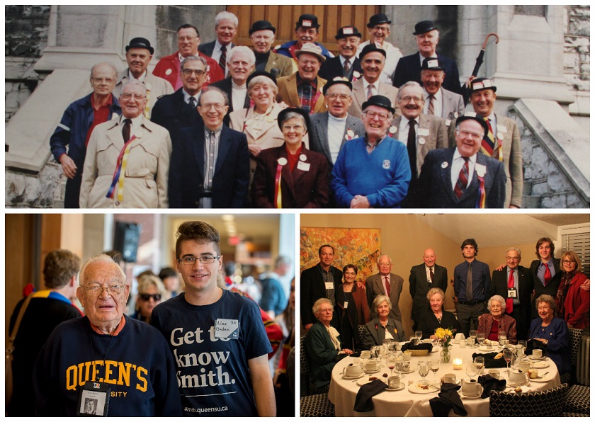 A collage of photos featuring Commerce class of 1948