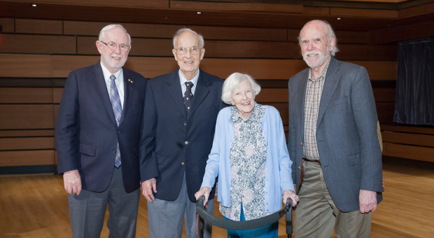The Ewans, bookended by Nobel Laureates