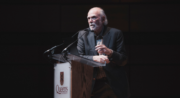 Dr. Barry Barish delivers lecture