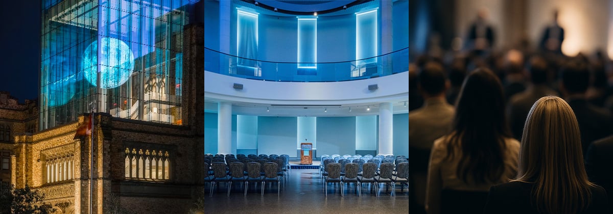 Collage of the Queen's Micro Summit 2025 in Ottawa, happening November 13 at the Canadian Museum of Nature. 