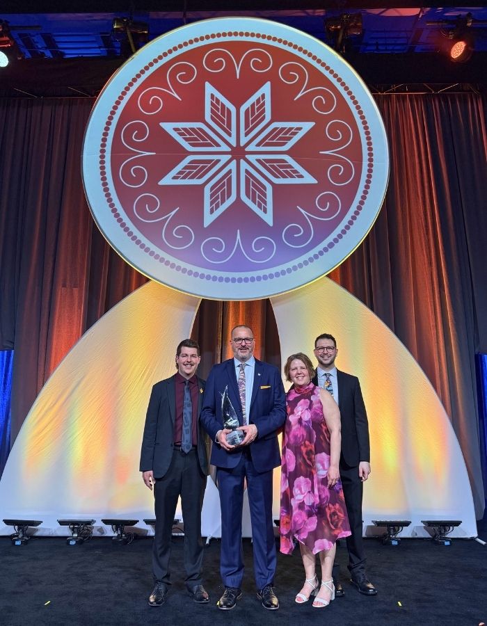 Andre O’Bonsawin, MMIE’19, received Indspire’s 2026 Education Laureate Award.