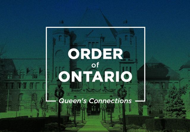 The Order of Ontario insignia featuring a stylized design representing honor and excellence in the province.