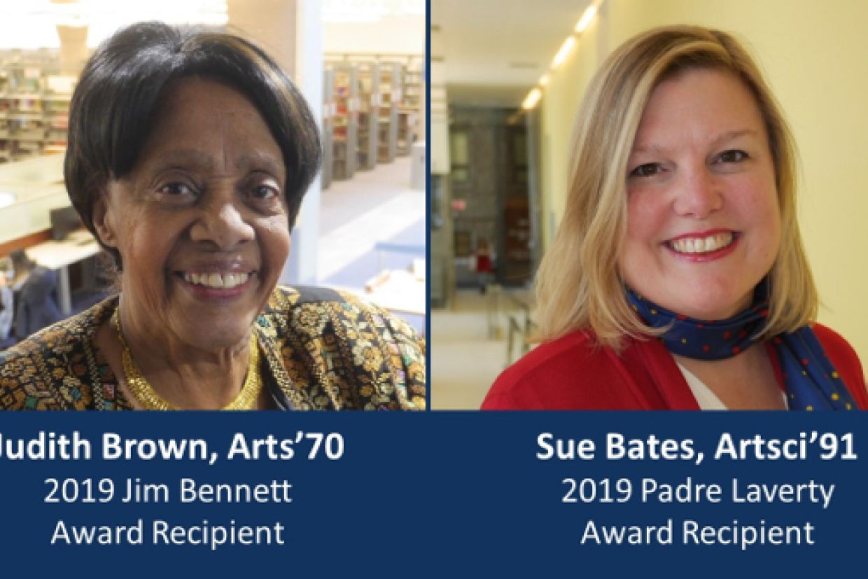 Photos of Judith Brown and Sue Bates