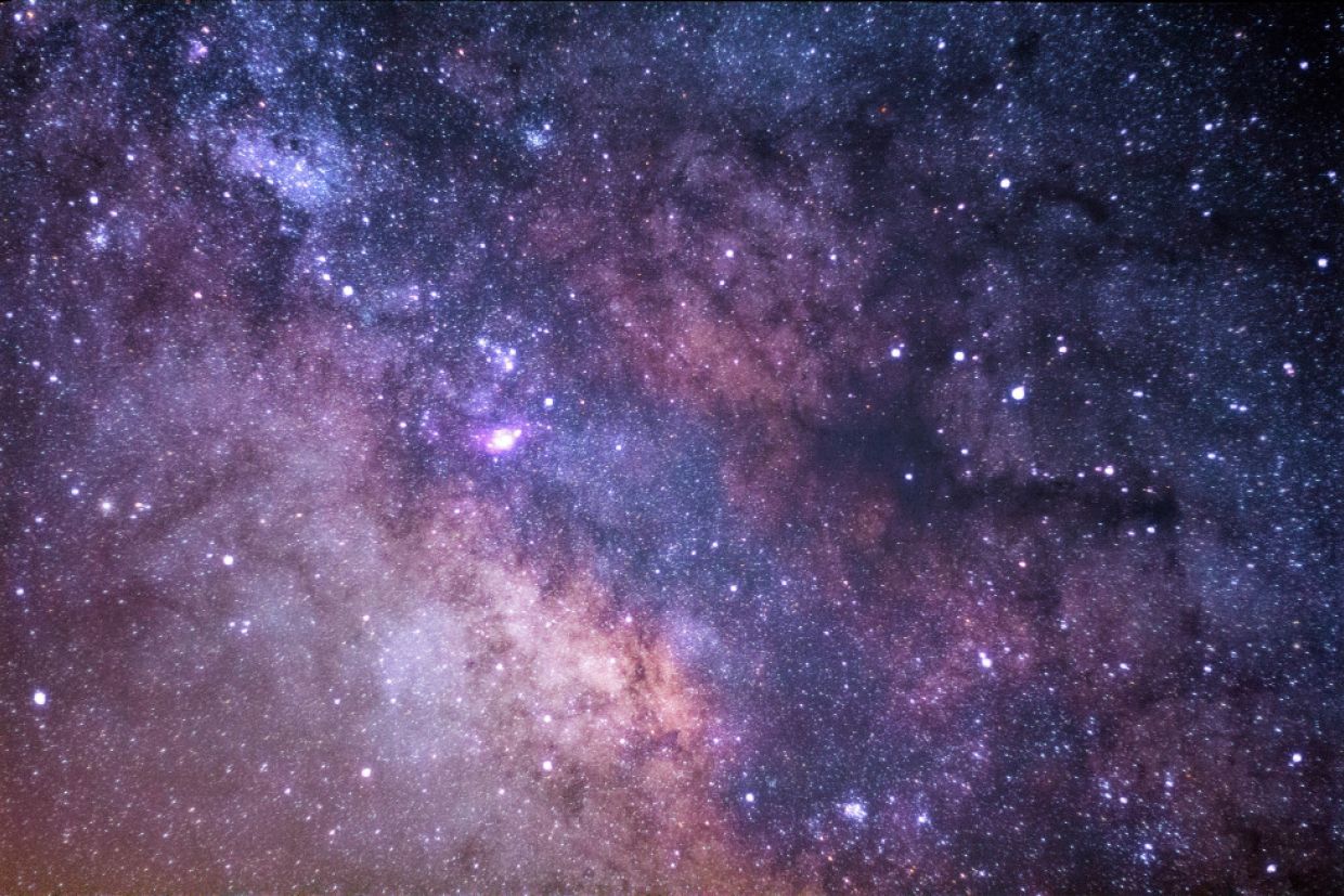 Galaxy of stars within an indigo sky