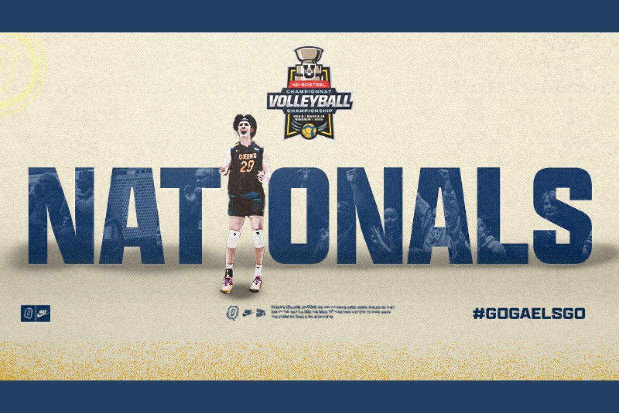 Banner promoting the U SPORTS Men's Volleyball National Championships