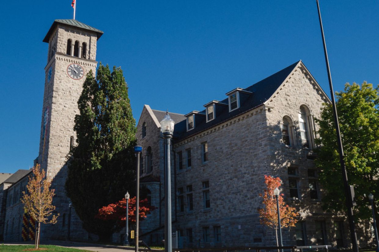 Grant Hall on a sunny day