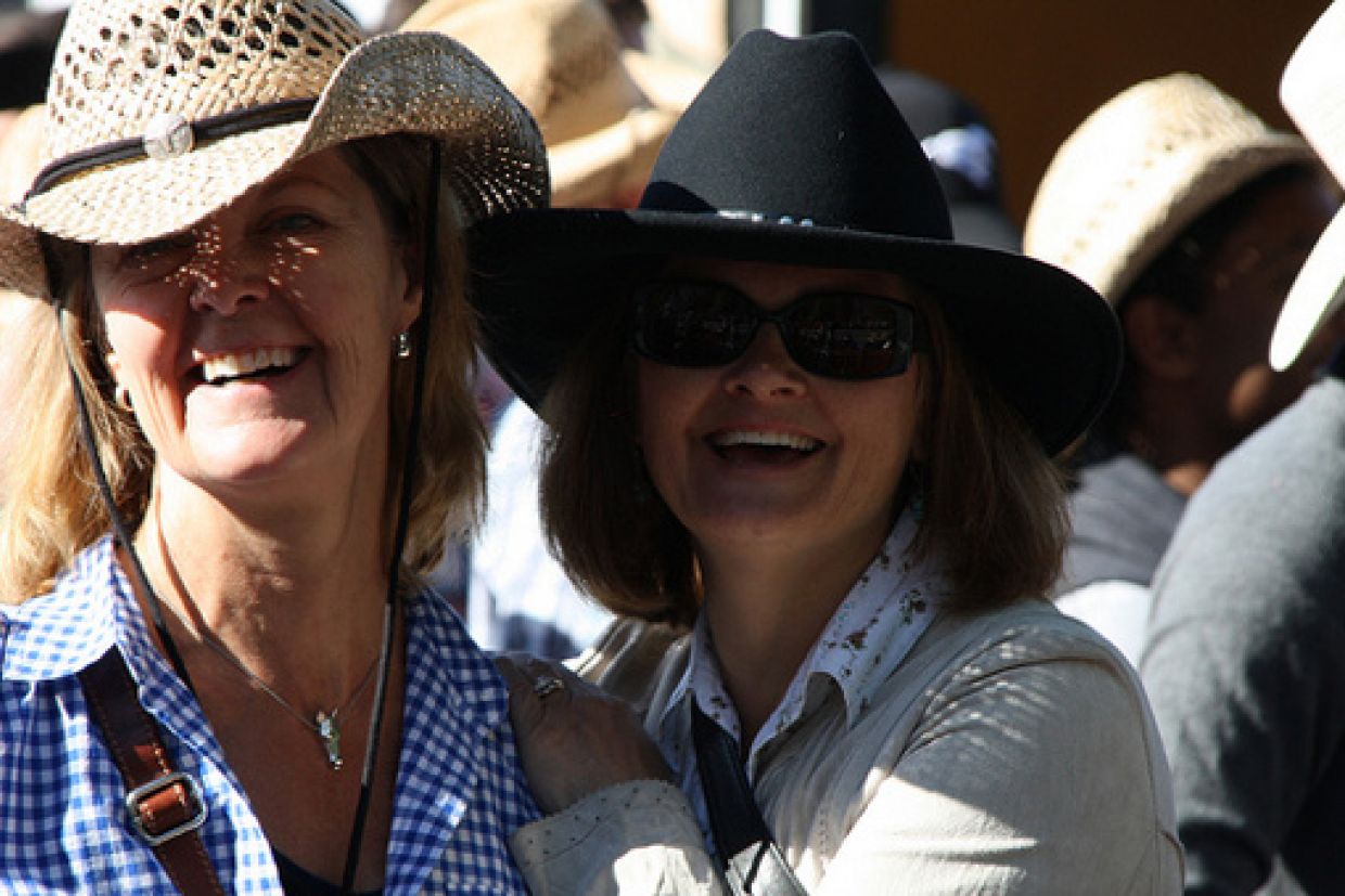 Smiling faces at the Stampede