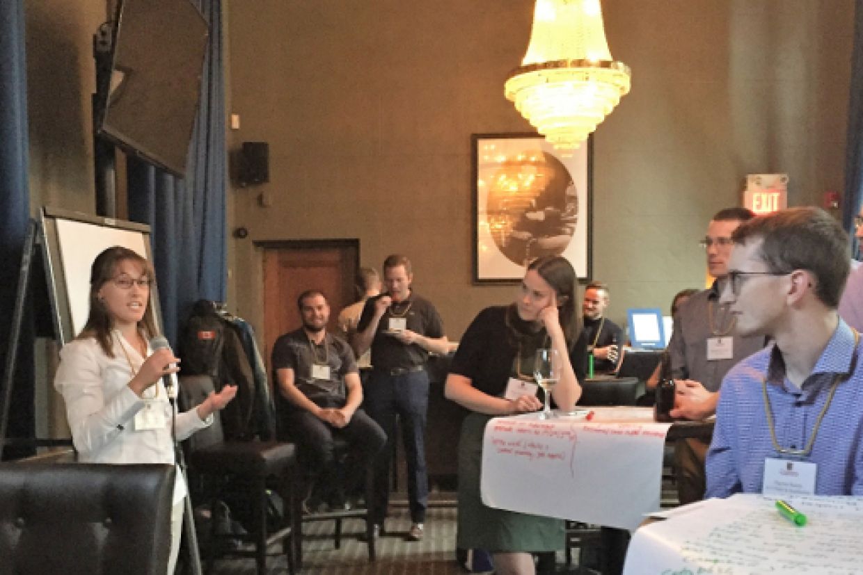 Faculty of Engineering and Applied Science alumni at event