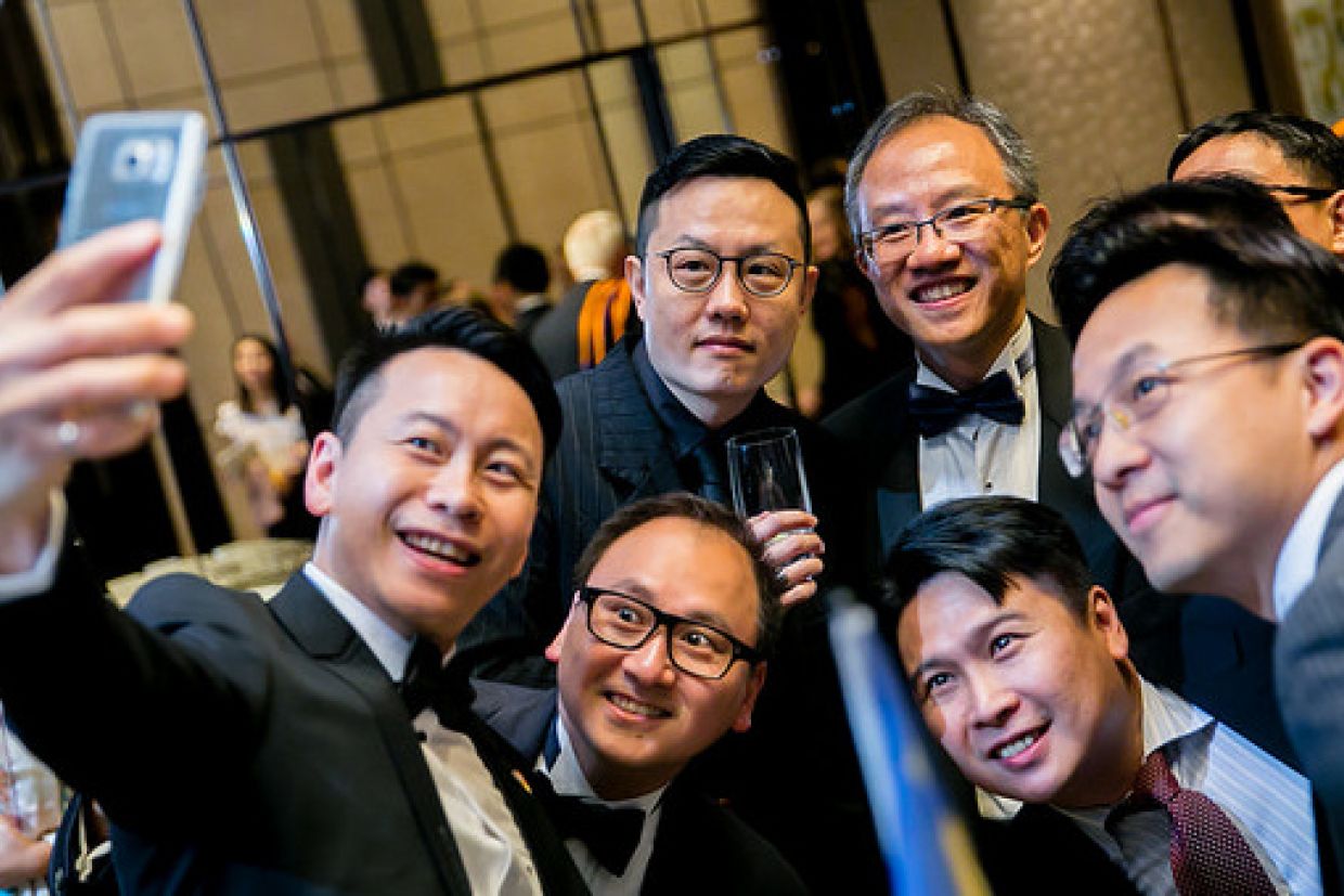 Hong Kong Branch alumni taking a selfie