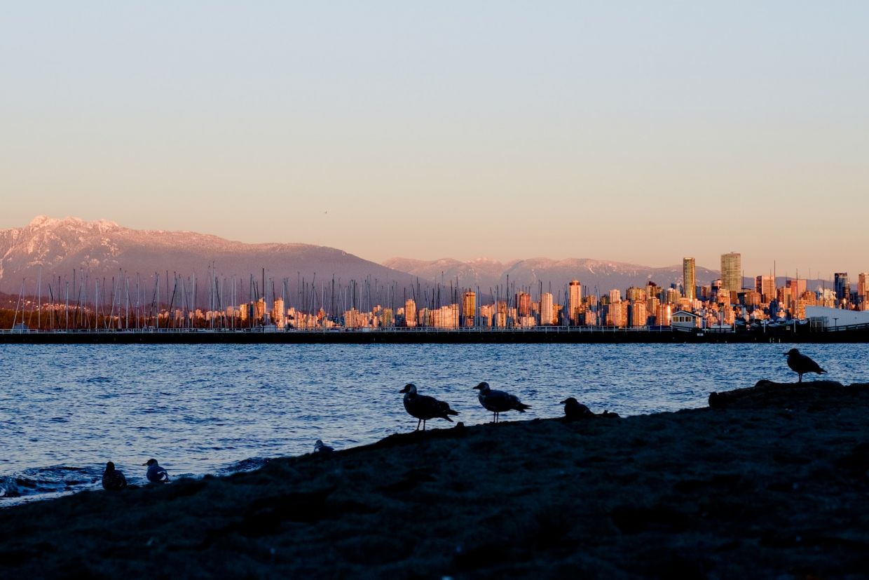 Jericho Beach at sunset