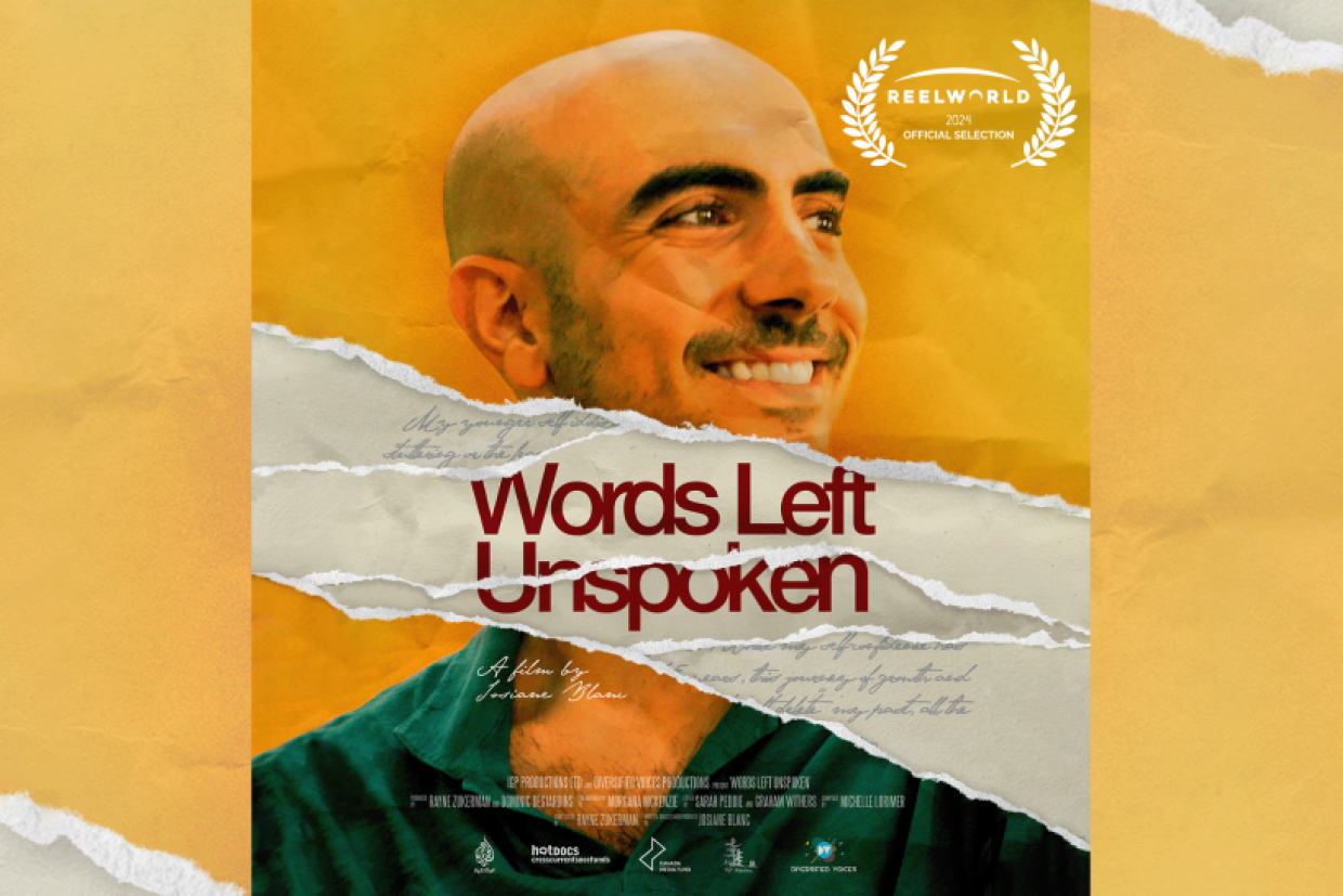 Movie poster for Words Left Unspoken featuring Joze Piranian.