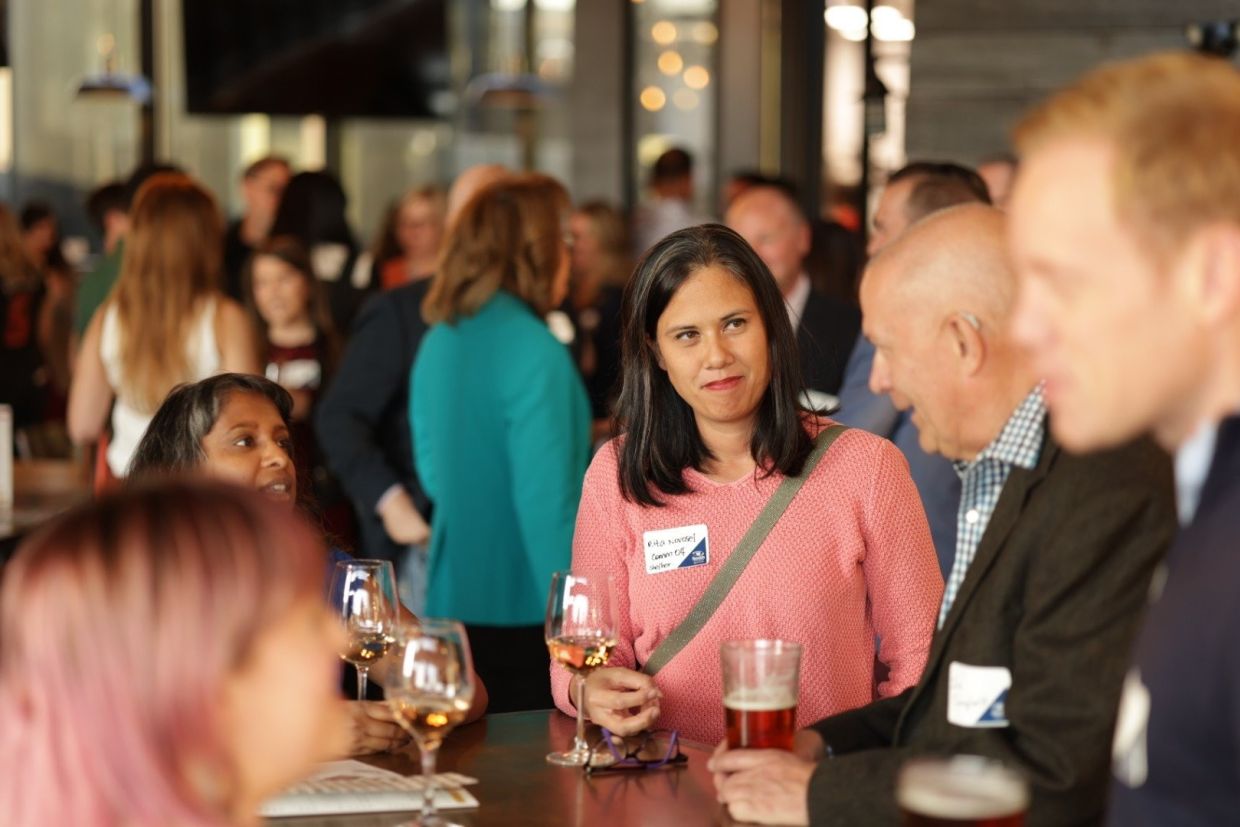 Image of alumni at an event