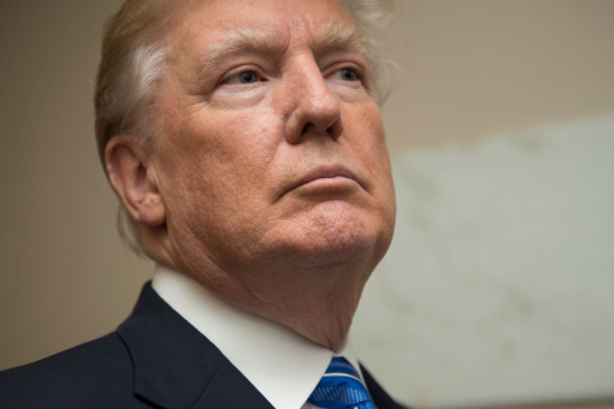 trump neutral expression