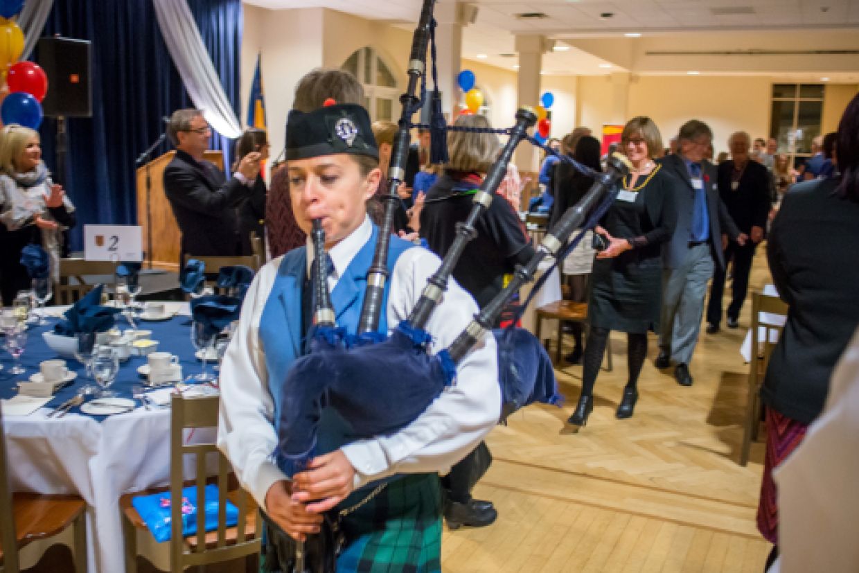 Piper at University Council Dinner