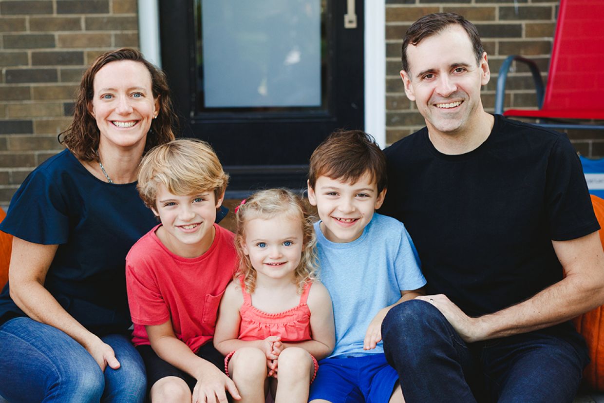 photo of Susan Calder and family