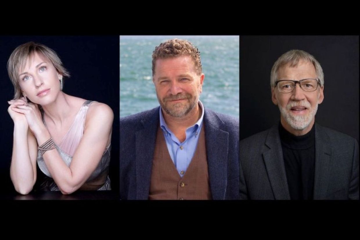 The Mata Hari Songbook, Soprano, Patricia O’Callaghan, and the show’s creators, pianist/composer, John Burge, and narrator/lyricist, Craig Walker