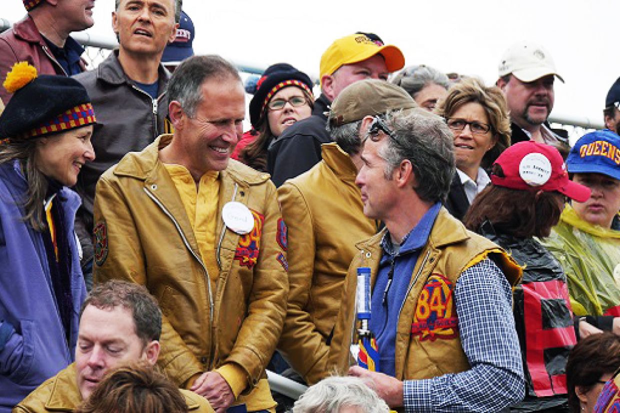 [Alumni Fans at Football Game]