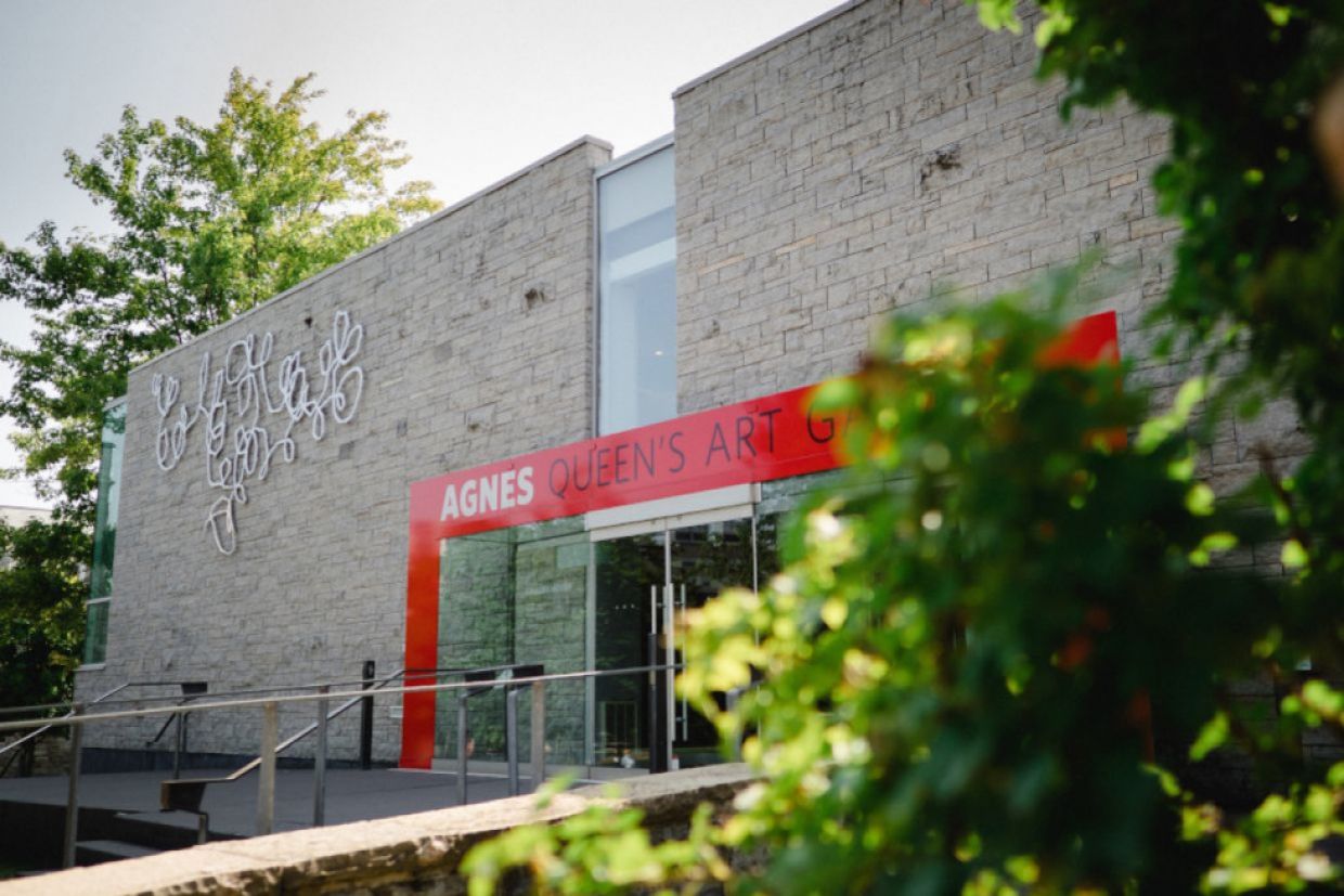 Exterior view of Agnes Etherington Art Centre on a sunny day.